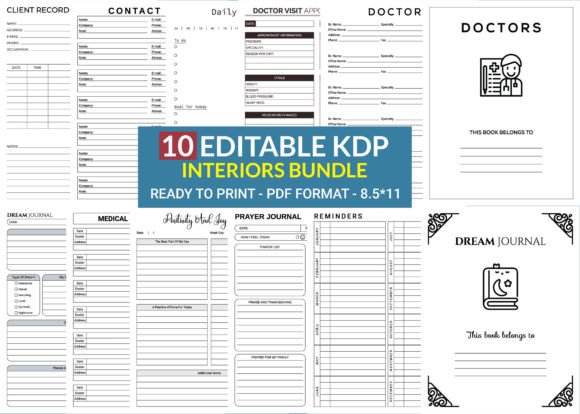 A Comprehensive Bundle of Editable Book Layouts for Amazon KDP