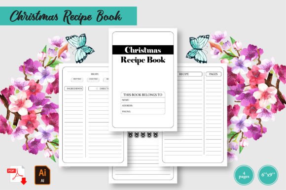 Christmas Recipe Book: A Ready-to-Publish KDP Interior
