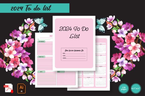 Comparing Interiors for Your Productivity Journal: The 2024 To Do List – KDP Interior