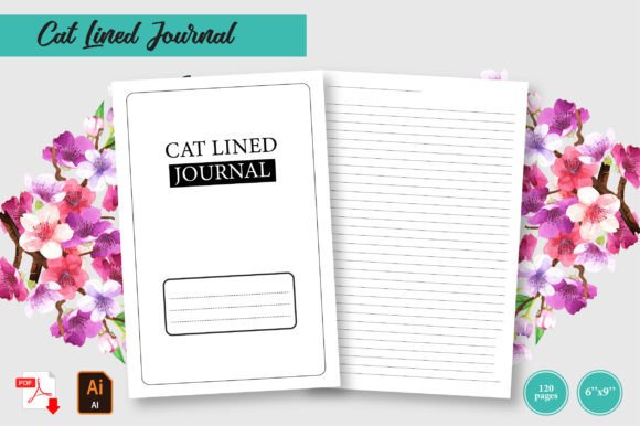 Elevate Your KDP Publishing with the CAT Lined Journal Interior